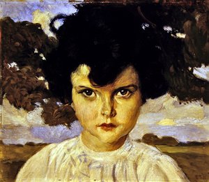 Portrait of a Child by Ettore Tito