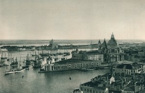 Grand Canal and Church of Santa Maria della Salute, Venice, Italy, 1927 by Eugen Poppel
