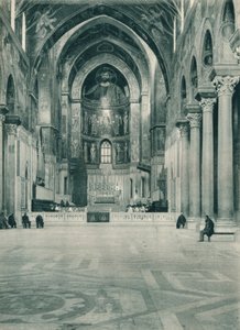 Interior of Monreale Cathedral, Sicily, Italy, 1927 by Eugen Poppel