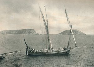 Sailing Boat in the Harbour of Naples, Italy, 1927