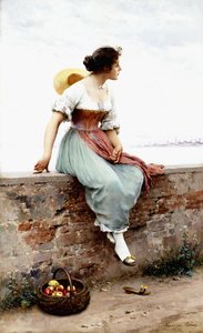 A Pensive Moment, 1896 by Eugen von Blaas