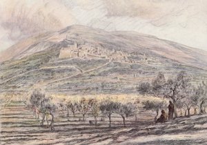 Assisi by Eugene (after) Burnand