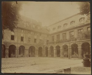 Arcaded Courtyard by Eugène Atget