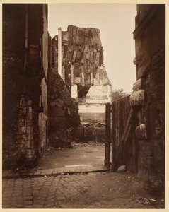 Corner of Cemetery Street, Saint-Benoît by Eugène Atget