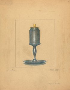 Pewter Lamp by Eugene Barrell