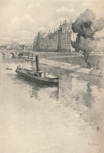 Le Quai des Orfèvres, 1915 by Eugene Bejot