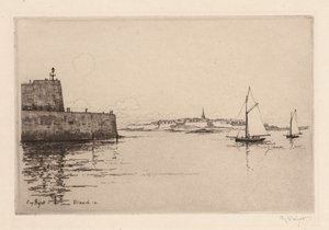 Saint-Malo Viewed from Dinard by Eugene Bejot
