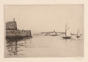 Saint-Malo Viewed from Dinard by Eugene Bejot