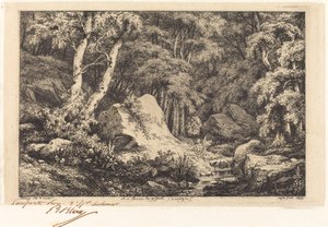 Au ravin de la faille, Auvergne by Eugene Bléry