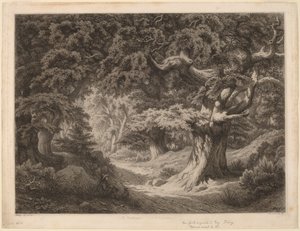 Le Charlemagne, Forest of Fontainebleau, 1861 by Eugene Bléry