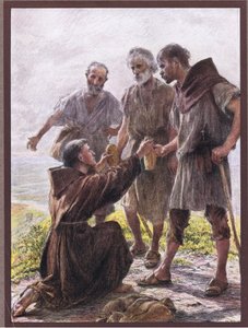 Friar Angel and the three brigands