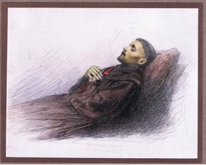 St Francis on his deathbed