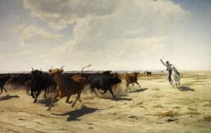 The Round-up by Eugene Burnand