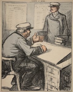 Two Maritime Gentlemen in Their Offices, Illustration from 
