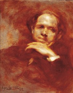 Portrait of Pau Casals, cellist, conductor, and Spanish composer by Eugène Carrière