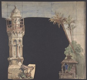 Design for a Stage Set at the Opera, Paris