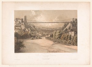 View of the Suspension Bridge Over the Sarine in Fribourg
