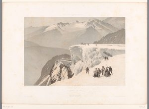 Walkers on the Summit of Mont Buet by Eugene Ciceri