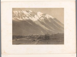 View of Chamonix at the Foot of Mont Blanc by Eugene Ciceri