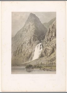 View of the Pissevache waterfall (series title: Views in Switzerland and Savoy)