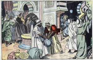 The Wahabites, after taking Mecca, looted King Hussein