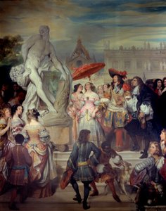 Pierre Puget Presents His Statue Milon of Crotone to Louis XIV in the Gardens of the Castle of Versailles