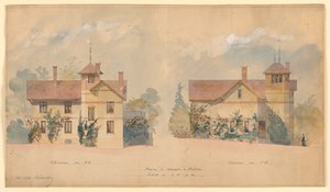Architectural Project for the House of P.J. Hetzel by Eugene Emmanuel Viollet le Duc