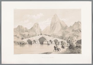 Pol-e Dokhtar Bridge (Persian Landscapes) by Eugene Flandin