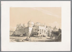 View of Kangavar by Eugene Flandin