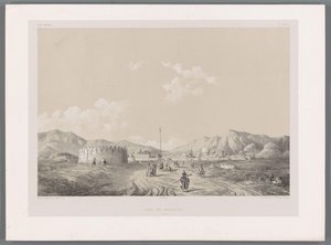 Mamasani Tower (Persian Landscapes series) by Eugene Flandin