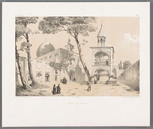 Vank Cathedral of Isfahan (Persian Landscapes series) by Eugene Flandin