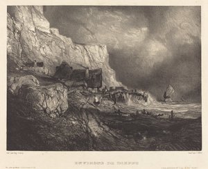 Environs of Dieppe by Eugene Isabey