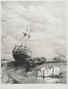 Low Tide by Eugene Isabey