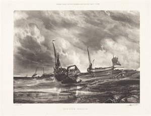 Low Tide by Eugene Isabey