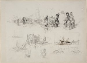 Seaside Studies by Eugene Isabey