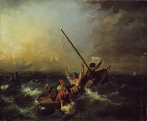 Shipwreck by Eugene Isabey