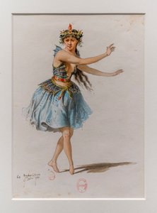 The Korrigane. Ballet of Charles-Marie Widor, costume model by Eugene Lacoste