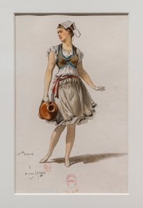 The Korrigane. Ballet of Charles-Marie Widor, Costume Model
