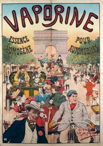 Vaporine Essence Homogene pour Automobiles, illustration signed by Eugene Le Mouel by Eugene Le Mouel