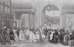 Leaving the Opera by Eugene Louis (after) Lami