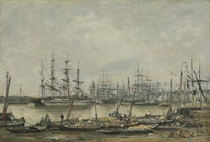 Bordeaux, the Quais by Eugene Louis Boudin