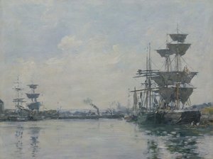 Le Havre, ships in a basin