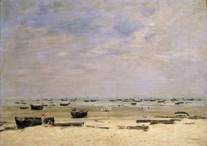 River Barges at Low Tide