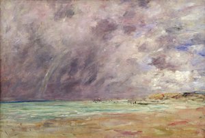 Stormy Skies over the Estuary at Le Havre, c.1892-96 by Eugene Louis Boudin