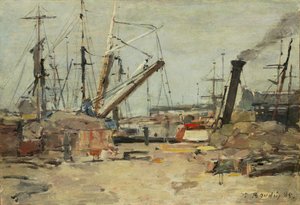 The Trawlers, 1885 by Eugene Louis Boudin
