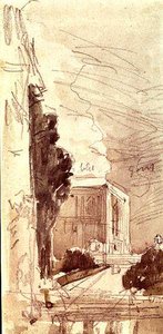 The terrace of a chateau