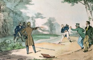 A Duel by Eugene Louis Lami