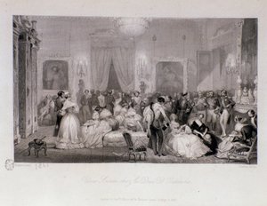A social evening with the Duke of Orleans (Ferdinand-Philippe or Ferdinand Philippe d