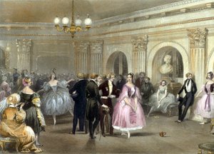 Actors from the Paris Opera, engraving