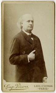 Portrait of Leconte de Lisle, (Charles Marie Leconte, known as), (1818-1894), (Poet) by Eugene Pirou